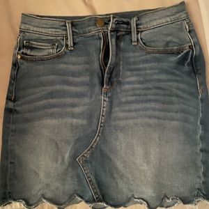 Aqua Jean Skirt